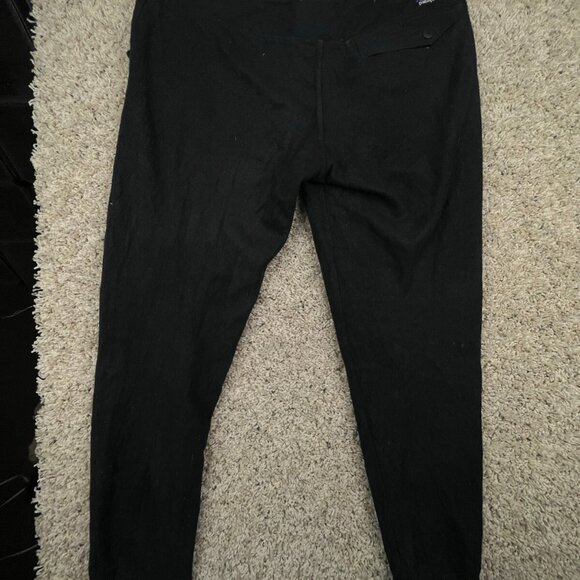 Patagonia Black Fleece Pants Size XS Sweatpants w Snap Pocket Tapered Leg - Picture 8 of 11